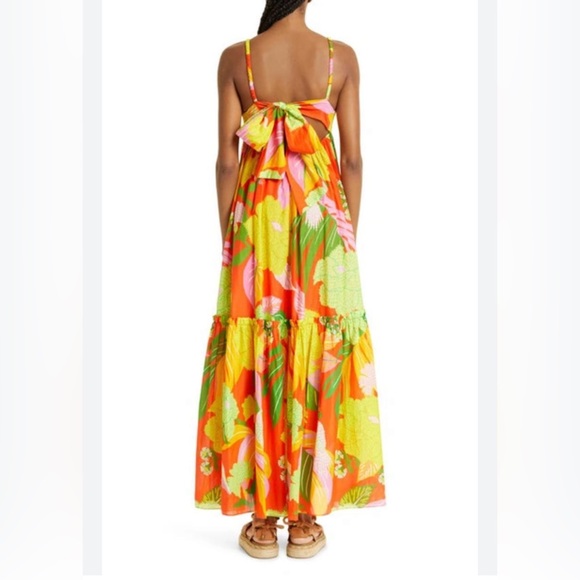 Brand New W/O Tag
FARM Rio Floral Maxi Dress 
Size- XL
Color-Yellow/Orange/Green - Picture 2 of 9